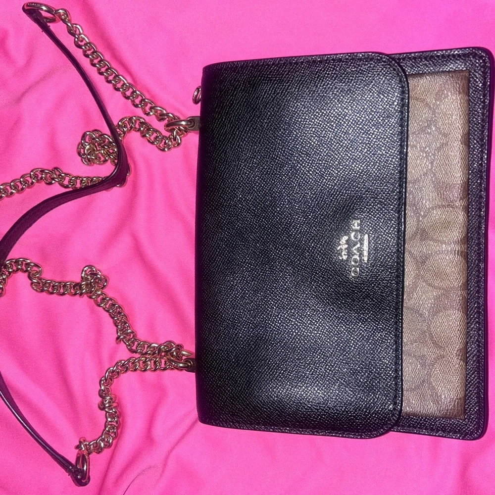 Coach Black and Brown Crossbody Bag - Picture 1 of 6